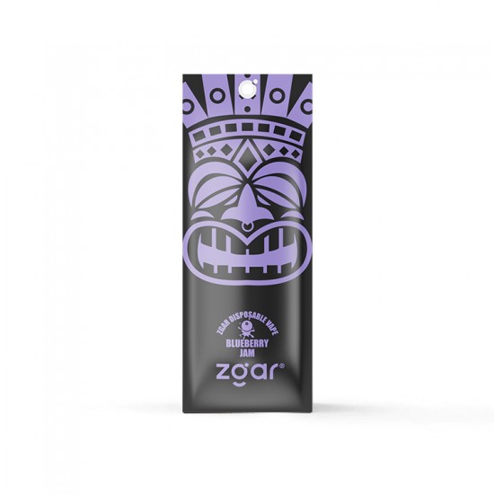 Zgar Disposable Nicotine Vapes with 3000 Puffs Capacity, 10ml Blueberry Jam Flavor