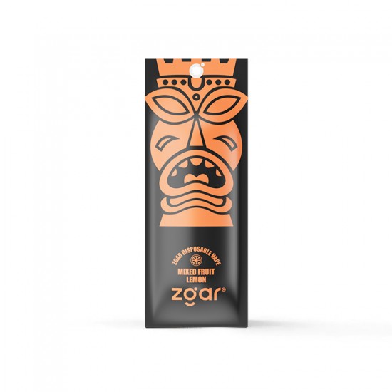 Zgar Disposable Nicotine Vapes with 3000 Puffs Capacity, 10ml Mixed Fruit Lemon Flavor