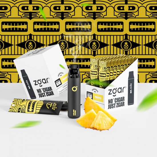 Zgar Disposable Nicotine Vapes with 3000 Puffs Capacity, 10ml Pineapple Flavor