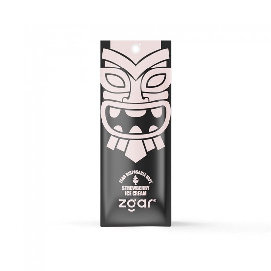 Zgar Disposable Nicotine Vapes with 3000 Puffs Capacity, 10ml Strawberry Ice Cream Flavor