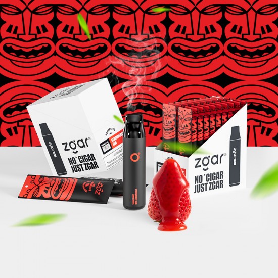 Zgar Disposable Nicotine Vapes with 3000 Puffs Capacity, 10ml Strawberry Jam Flavor